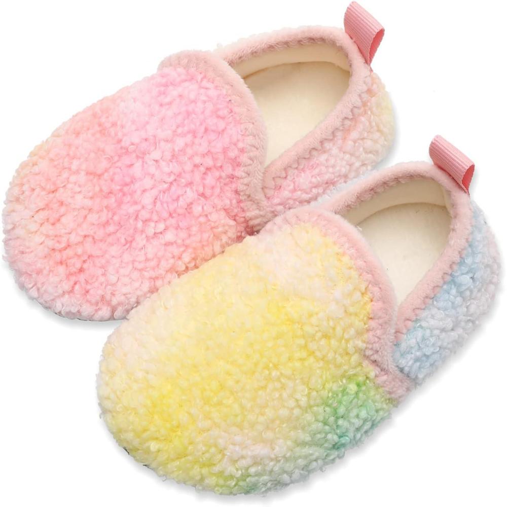 Scurtain Unisex Kids Toddler Slippers(Tie Dye)