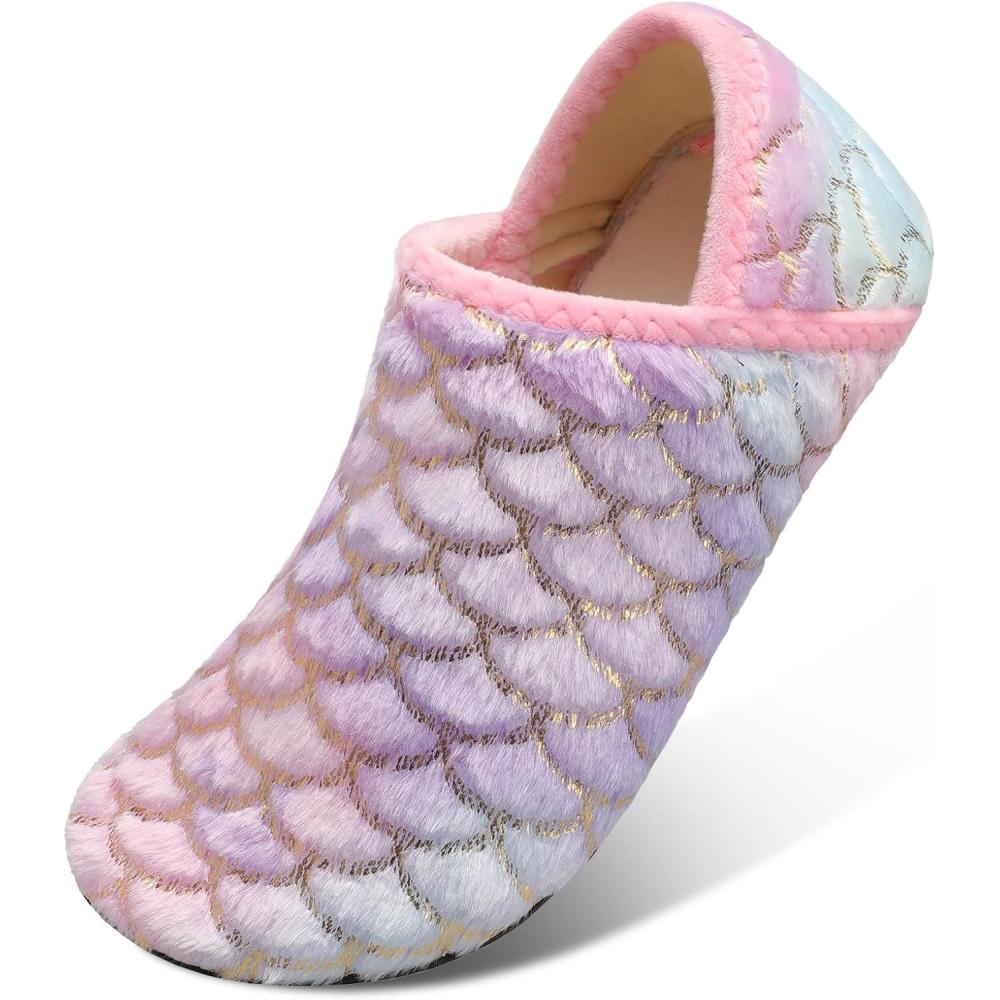 Scurtain Unisex Adults Rubber Sole Slippers(Colorful/Fusion)